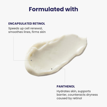 RE' EQUIL 0.3% Retinol Night Cream, Improves Skin Texture, Reduces Acne, Unisex, For All Skin Types, 32G