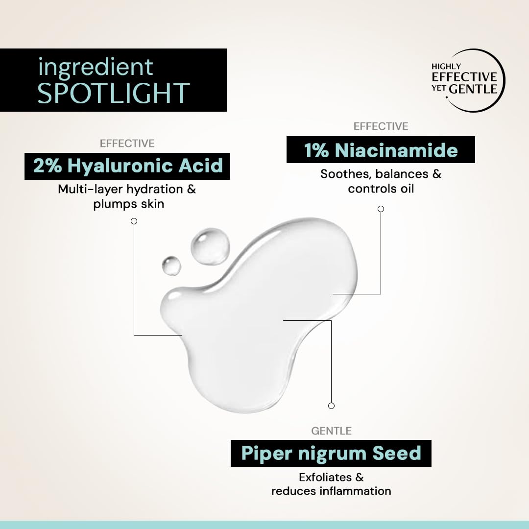 Deconstruct Hydrating Face Serum - 2% Hyaluronic Acid + 1% Niacinamide | Provides Intense Hydration | Face Serum For Oil-Free Moisturisation, Plump & Soft Skin | Beginner Friendly | 30ml