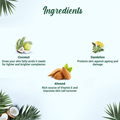 Biotique Coconut Brightening Instant Glow Cream| Lightweight and Non-Greasy | Reduces Dark Spots and Protects Ageing | Nourished and Moisturized Skin |100% Botanical Extracts| All Skin Types | 50gm