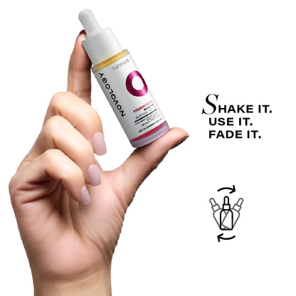 Novology Bi-Phasic Serum for Hyperpigmentation, Dark Spots, Acne Marks and Uneven Skin Tone| Dry-Combination Skin | 28ml