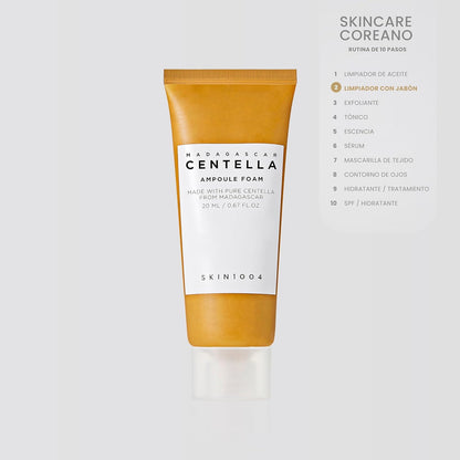SKIN1004 Madagascar Centella Ampoule Foam Cleanser | Gentle Hydrating Face Wash, 20â€¯ml