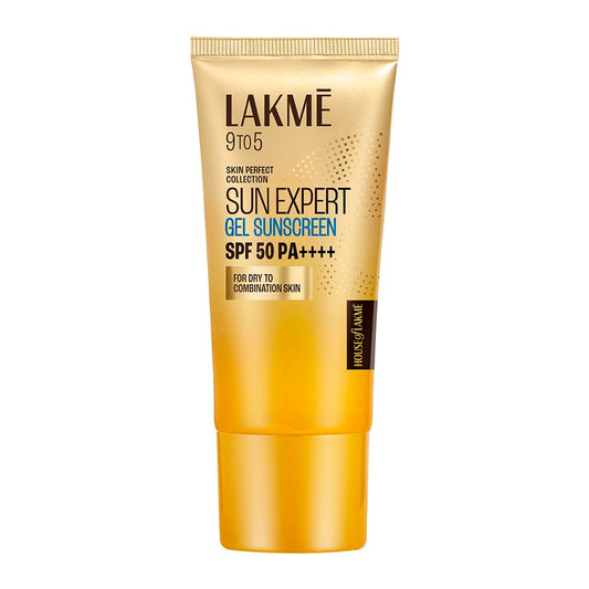 LAKMÃ‰ Sun Expert SPF 50 PA+++ Gel Sunscreen, Niacinamide | Water-Light|For Oily & Combination Skin| Non-sticky | For All Skin Types, For UVA/B Protection,No White Cast 50g