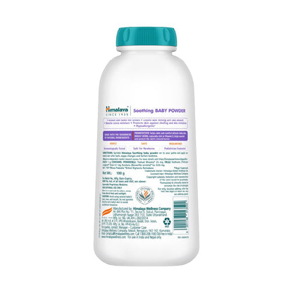 Himalaya Soothing Baby Powder 100gm | No.1 Doctor-Prescribed Brand | Formulated for sensitive skin | Soothes, calms and comforts baby's skin | 99% Natural Origin Ingredients | Free from harsh chemicals