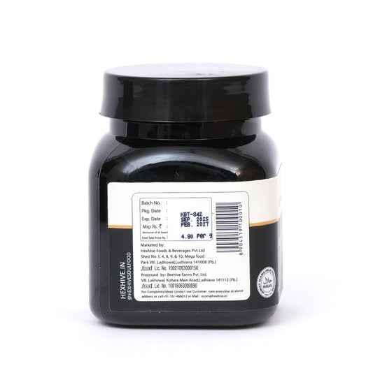 Hexhive Ginseng Honey | Raw Honey Infused with Ginseng Extract | Ayurvedic Energy & Stamina Booster | Immunity, Focus & Vitality Support | Natural Sweetener | No Added Sugar | 250g