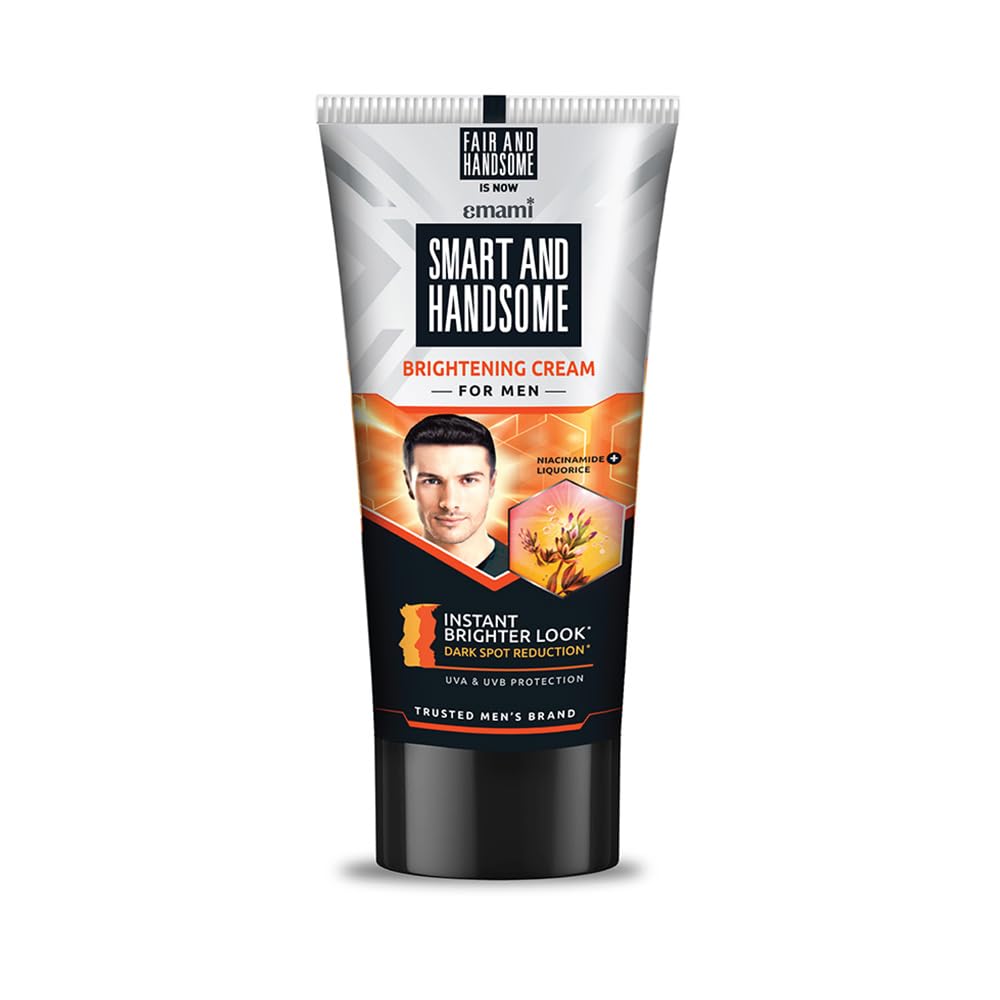 Fair and Handsome Smart And Handsome Long Lasting Radiance Cream | 2X Spot Reduction | 7 Hrs Brighter Look | Pro-Peptide | Face Cream for Men | 60g
