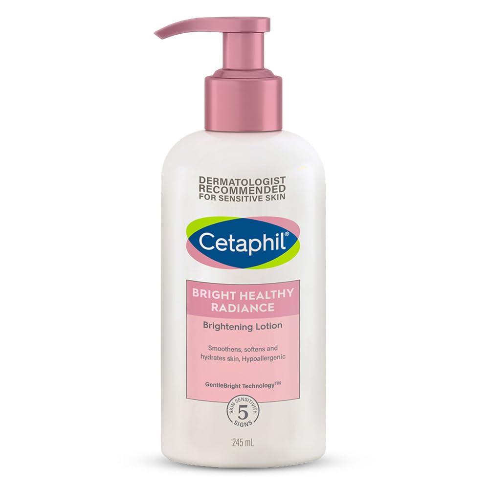 Cetaphil Bright Healthy Radiance Brightening Body Lotion 245ml â€“ Deep Hydration & Even Skin Tone Body Moisturizer with Niacinamide & GentleBright Technology, Lightweight, Non-Greasy, Hydrating & Fragrance-Free Lotion for Sensitive Skin