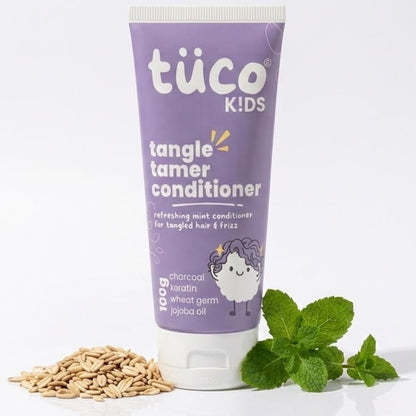 TucoÂ® Kids Tangle Tamer Hair Conditioner | Jojoba Oil & Keratin | pH Balanced, Frizz Free, Hypoallergenic | Ages 2-5, 4-10, 10-15, 5-10 Years | Paraben & Sulphate Free | 100ml (Pack Of 1)
