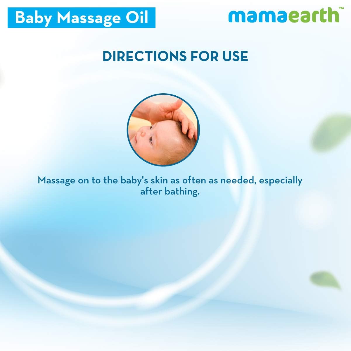 Mamaearth Soothing Massage Oil for Babies - 200ml | Infused with Sesame, Almond & Jojoba Oil | Heals Skin & Builds Immunity, Light & Safe, Non-staining Oil