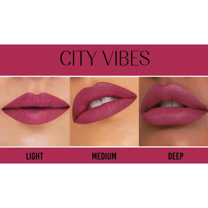 Lovechild Masaba Passport to Plump Lip Crayon | Hydrated Matte Finish | Transfer Proof | City Vibe! (Magenta), 1.4gm
