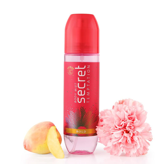 Secret Temptation Bold Body Mist Perfume for Women, 120ml|Long-Lasting Fragrance|Dermatologically Tested & Safe on SkinlFruity Body Mist Deo for Women