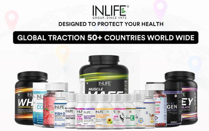 INLIFE Bhringraj Capsules for Hair | Whole Plant Extract Supplement | Eclipta Alba | Supports Healthy Hair for Women & Men, 500mg - 60 Vegetarian Capsules (Pack of 1, 60)