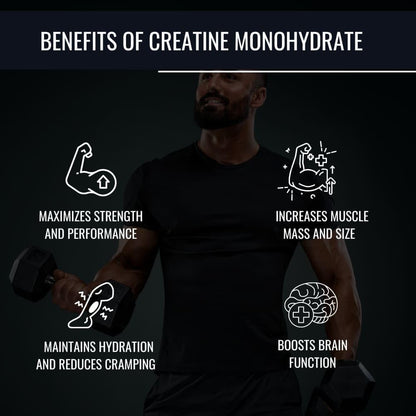 OSOAA Micronized Creatine Monohydrate Powder - 100g, Unflavoured | 3g Creatine/Serving | Pre/Post Workout Supplement for Muscle Repair & Recovery | Supports Athletic Performance & Power