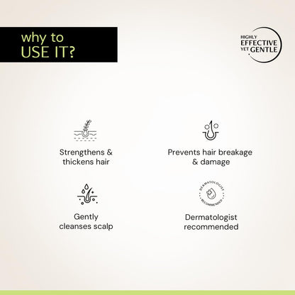 Deconstruct Nourishing Shampoo For Hair Breakage | Keratin & Biotin | For Dry and Frizzy hair | Gently Removes Excess Oil | Prevents Hair Breakage | For Healthy Hair | For Men & Women | 200ml