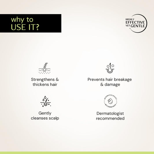 Deconstruct Nourishing Shampoo For Hair Breakage | Keratin & Biotin | For Dry and Frizzy hair | Gently Removes Excess Oil | Prevents Hair Breakage | For Healthy Hair | For Men & Women | 200ml