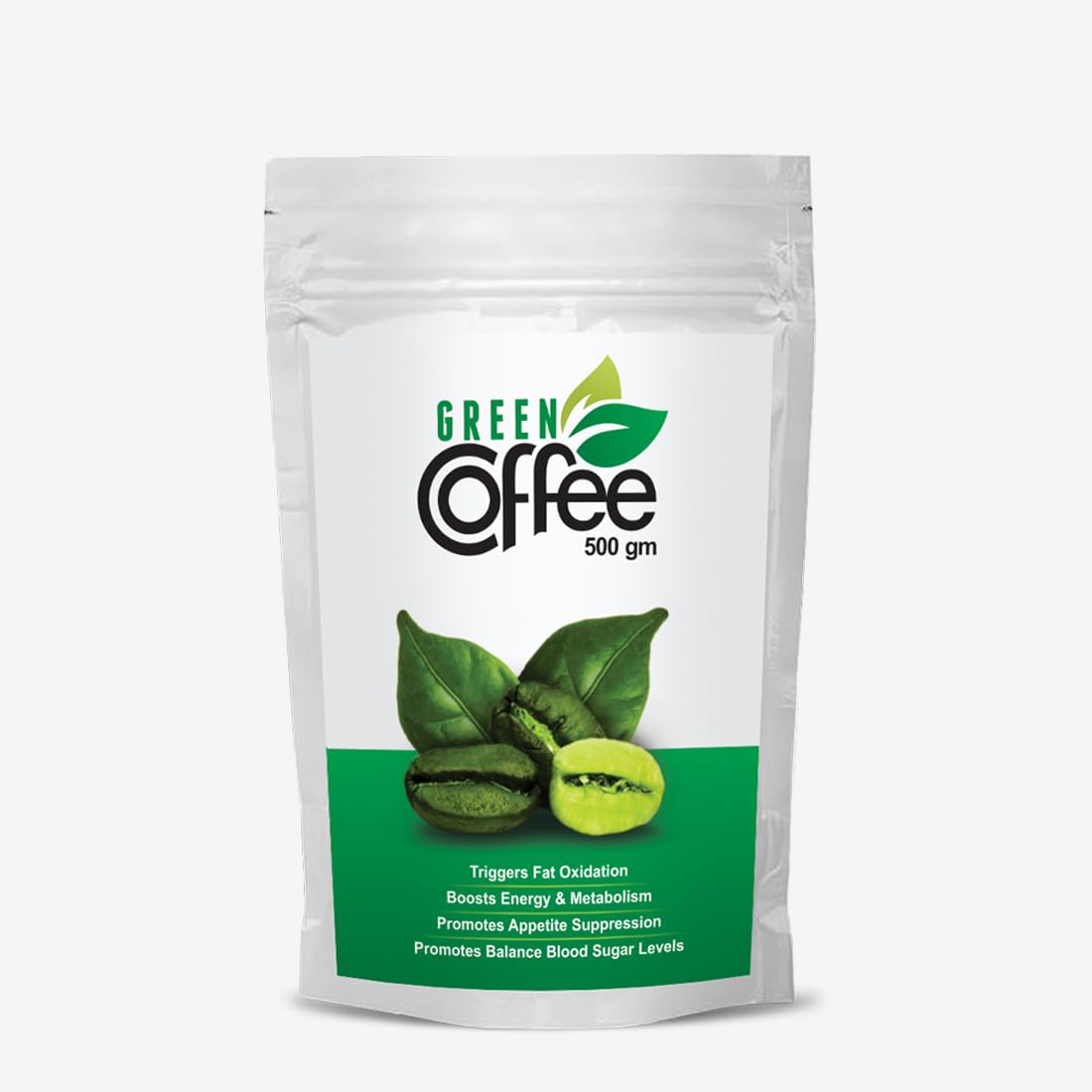 Vokin Biotech Organic Green Coffee Beans Unroasted Arabica Coffee Supports Weight Loss Management (500 Gram)-pack of1