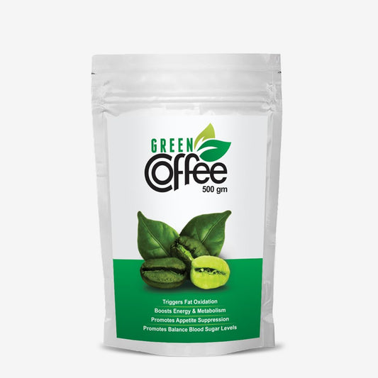 Vokin Biotech Organic Green Coffee Beans Unroasted Arabica Coffee Supports Weight Loss Management (500 Gram)-pack of1
