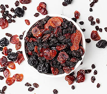 Namo Organics - Super Berry Mix - 500 Gm - without added sugar Healhy Dried Mixed Berries | 5+ Berry Dry Fruits like Cranberries, Blueberries, Strawberries, Goji Berries, Black current