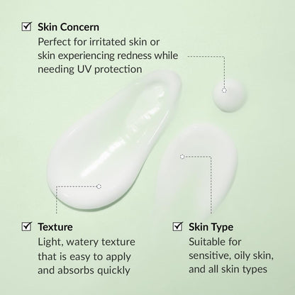 Dr.Althea Green Tea Fresh Sunscreen SPF 50+ PA++++ | Lightweight, Non-Greasy UV Protection | Vegan Korean Skincare | 45ml