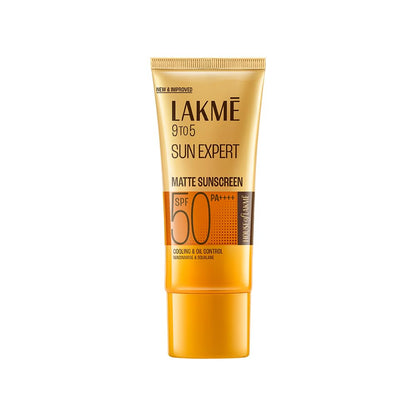 Lakme SPF 50 PA++++ Sunscreen Lotion for Bright Skin | In Vivo Tested | UVA UVB Blue Light Protection | Water light| No White Cast | Niacinamide| For All Skin Types | 50 ml