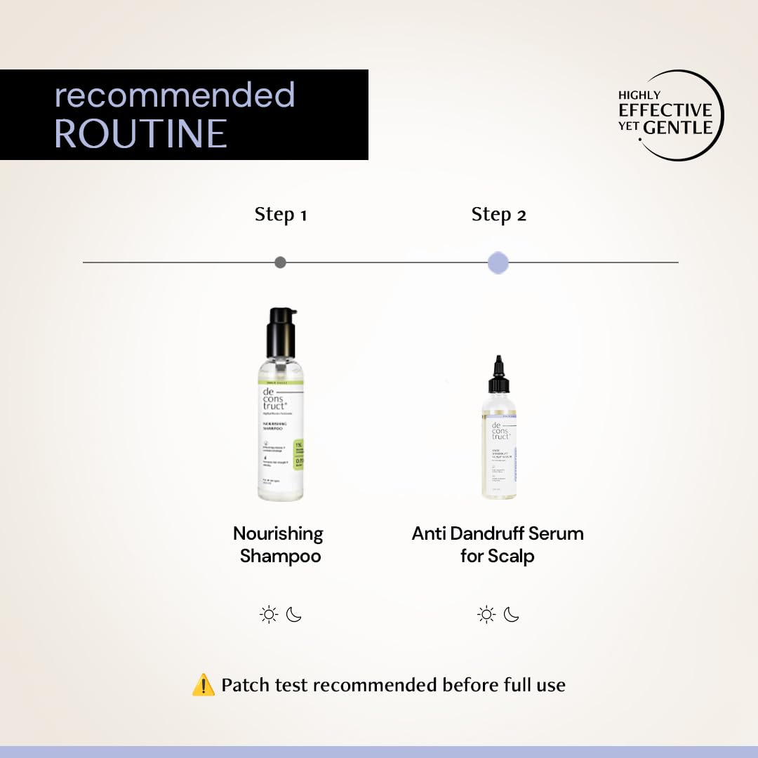 Deconstruct Anti-Dandruff Scalp Serum|Contains 2% Salicylic Acid + 1% Prebiotic + 0.5% Piroctone Olamine|Dandruff Remover|Sulphate&Paraben Free - 100Ml,130 Grams