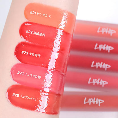 Liphip Glossy Lip Tint (L23 Womenâ€™s Era) High Shine Non-Sticky Tint Lip Gloss, Long Lasting Hydrating Lip Stain Gloss Finish, Korean Lip Tint (3g, Rose Red)