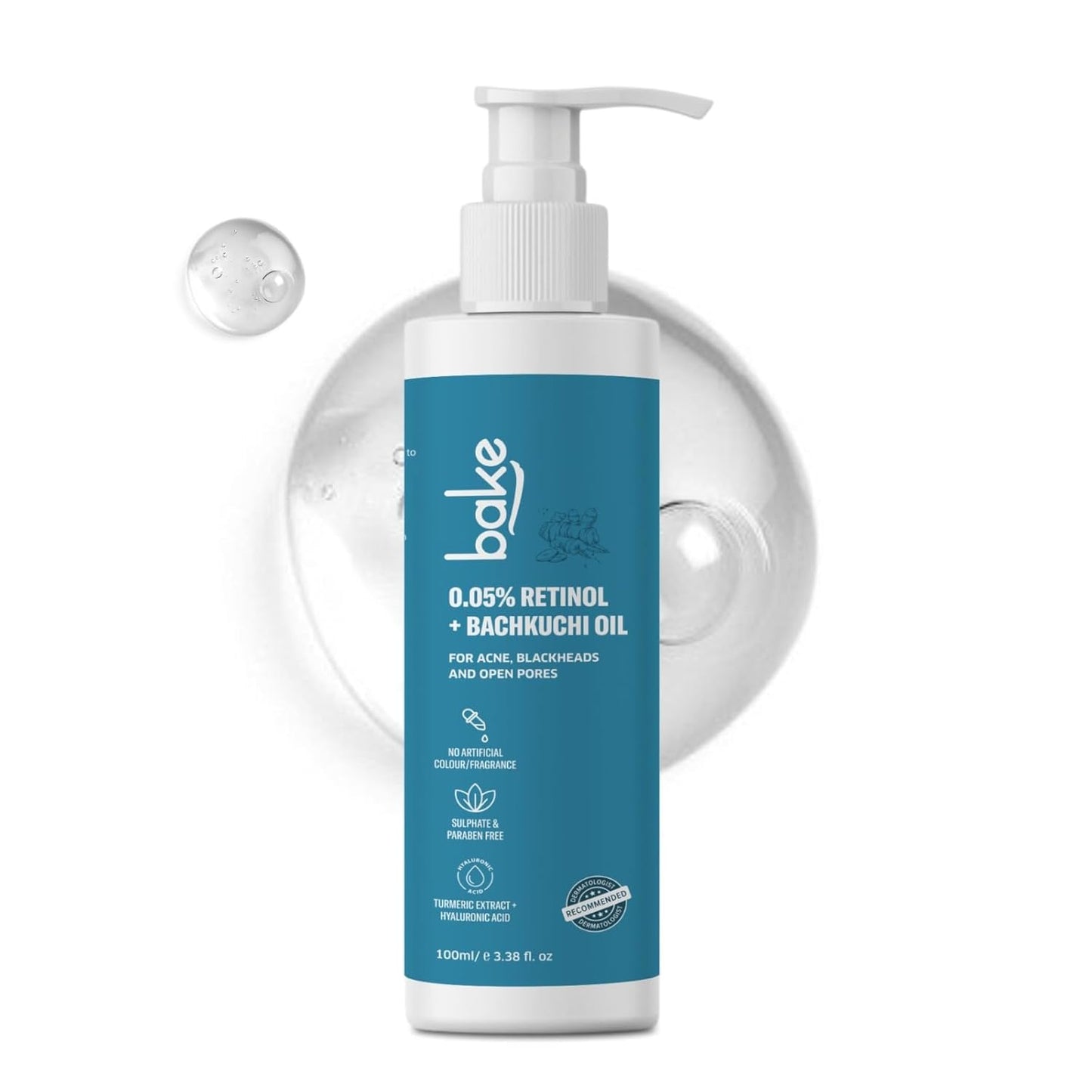 BAKE 0.05% Retinol Face Wash for Wrinkles | Anti Aging & SkinTightening for Men & Women | Fight signs of aging & Stimulates Collagen Production | 100ml