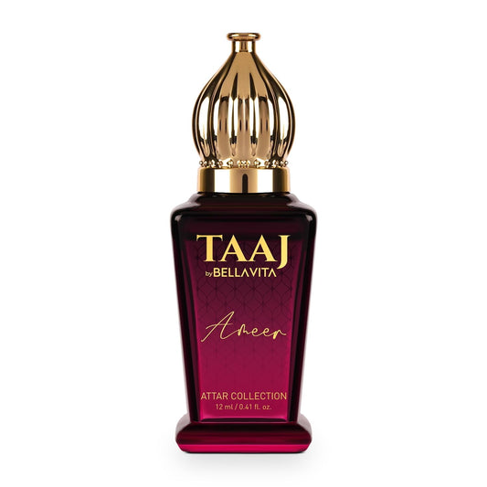 Bella Vita Luxury TAAJ Ameer Attar with Lemon, Tonka, Vanilla & Patchouli for Men and Women|Alcohol-free Roll On, Musky Long Lasting Fragrance, 12 ML
