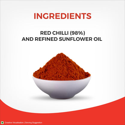 Aashirvaad Chilli Powder, Red Hot Chilli Powder with No Added Flavours and Colours