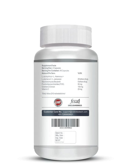 Vokin Biotech Probiotics 50 Billion CFU Multi- Strains Targeted Release Technology, Stomach Acid Resistant (90 capsules)