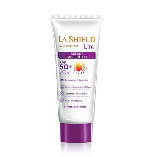 La Shield Lite SPF 50 PA+++ Mineral Sunscreen | Skin brightening in 3 Weeks| No White cast | Broad spectrum | Oil-free | PA +++ | Dermatologist Prescribed | All Skin types | 50g
