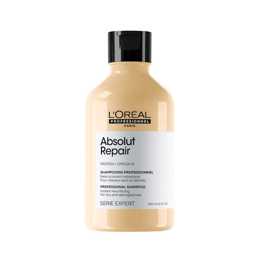 L'OrÃ©al Professionnel Absolut Repair Shampoo for Dry & Damaged Hair - 300ml | Professional shampoo for Strengthening and Repairing Hair, With Protein & Omega-9, For Men & Women