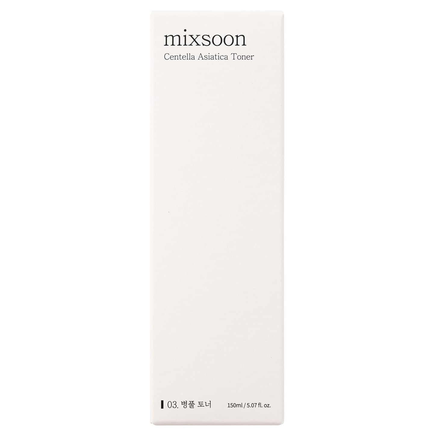 mixsoon Centella Asiatica Toner 150â€¯ml â€“ Hydrating & Soothing Korean Face Toner for Sensitive, Dry or Irritated Skin â€“ Lightweight Skin Essence & Moisture Booster