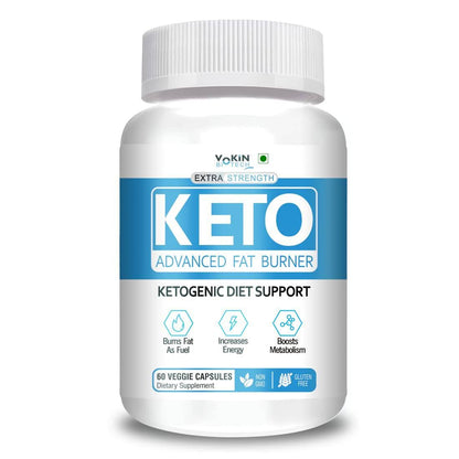 Vokin Biotech Keto Capsules Advance Weight Loss Fat Burner Supplement with (Green Tea + Garcinia Cambogia + Green Coffee) Extract 60 Capsules