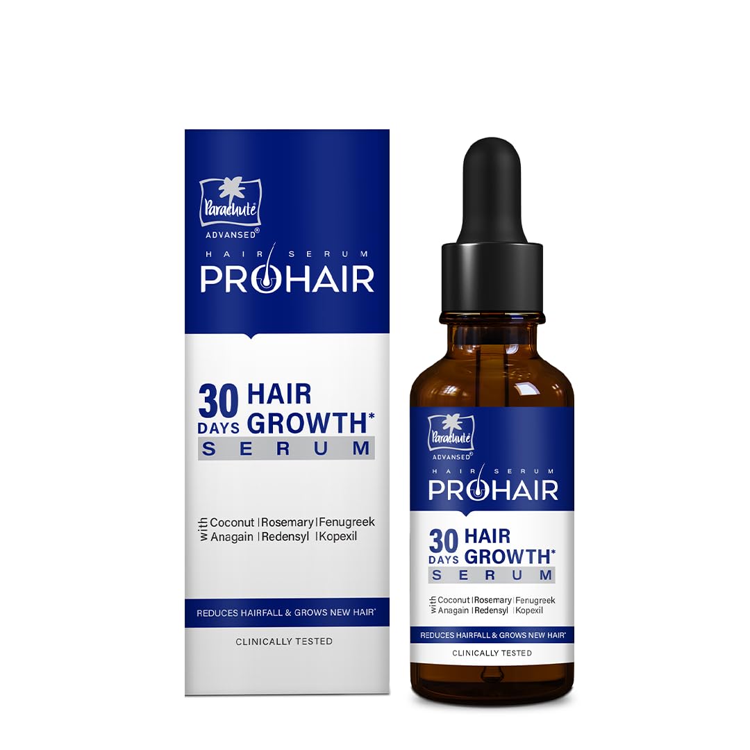 Parachute Advansed Pro Hair Growth Serum for Scalp | With Redensyl, Rosemary, Anagain, Kopexil | Anti Hair fall | Grows New Hair | For Men & Women | 30ml
