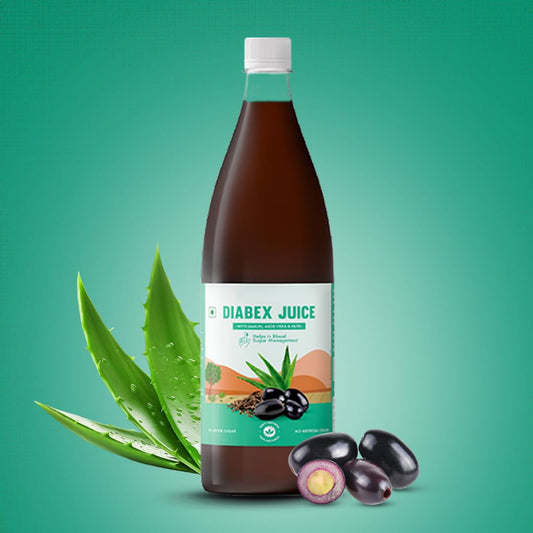 Dr. Vaidyaâ€™s Diabex Juice for Diabetic Care | Ayurvedic Diabetes Juice with Karela, Jamun & Neem | Helps Manage Blood Sugar Levels | No Added Sugar or Artificial Flavours | 950ml