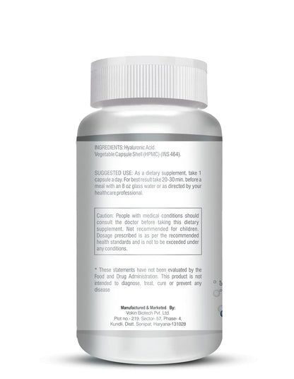 Vokin Biotech Hyaluronic Acid - Support Joint & Connective Tissues â€“ 100mg (90 Capsules)