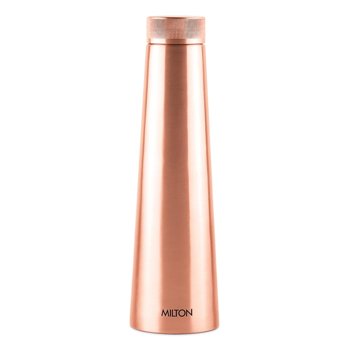 MILTON Copper Delight 1000 Bottle, Lacquer Coating, Curved bottle,100% Pure Copper, BPA Free, Leak Proof, Office Bottle, Boosts Immunity, Supports Digestive & Liver Health, Ayurveda Inspired