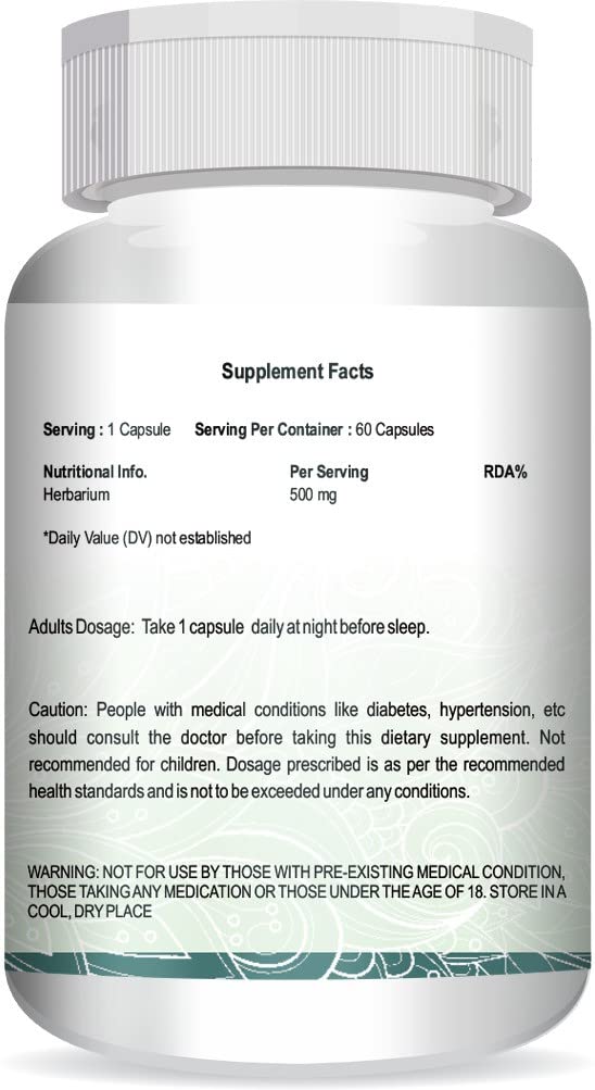 Vokin Biotech Pro Herbarium Protects Liver, Heart, Lungs, Stomach & Skin from Parasites (60 Capsules)