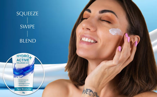 Siso Hydro Active+ Face Moisturizing Cream 75g | Vitamin B5, Hyaluronic Acid, Shea Butter & Glycerin | Deep Hydration & Non-Greasy Formula | Dry to Normal skin | For All Skin Types