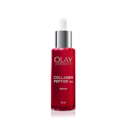 Olay Face Serum | Clear and Even Skin | Fights Dullness and Provides Radiant Glow| Normal, Oily, Dry, Combination Skin | Paraben and Sulphate Free (30ml, Collagen Peptide 24)