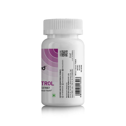 Unived Trans-Resveratrol 500mg from Grape Skin Extract for Cellular Health & Healthy Ageing, Natural & Vegan, One Month Supply