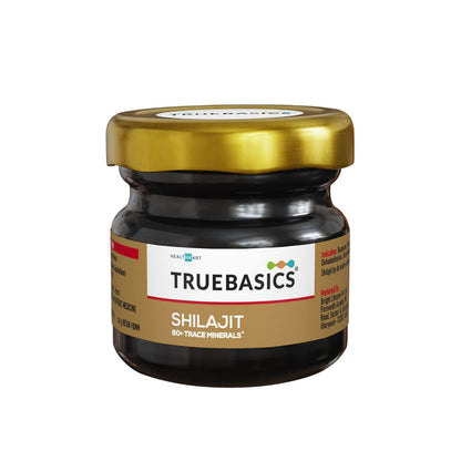 TrueBasics Shilajit Resin (20g) | 80+ Trace Minerals, Ultra Purified, High Fulvic Acid | For Immunity, Strength & Stamina