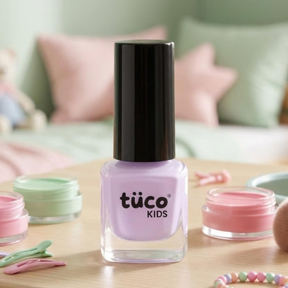 TucoÂ® Kids Water Based Safe Nail Polish for girls | Easy to Peel Off, Non Toxic, Natural & Safe for Kids | Play Safe with Chemical Free Nails for Daughters | Pack of 1x5ml | Purple