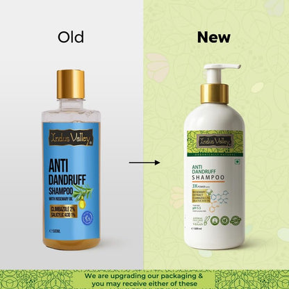 INDUS VALLEY Anti-Dandruff Shampoo with Rosemarry Oil For Hair Fall Defense - 500 ml