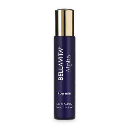 BELLAVITA Mood Collection ALPHA EDP for Her | Long-Lasting Luxury Perfume | Elegant & Feminine Perfume for Women, 15ml