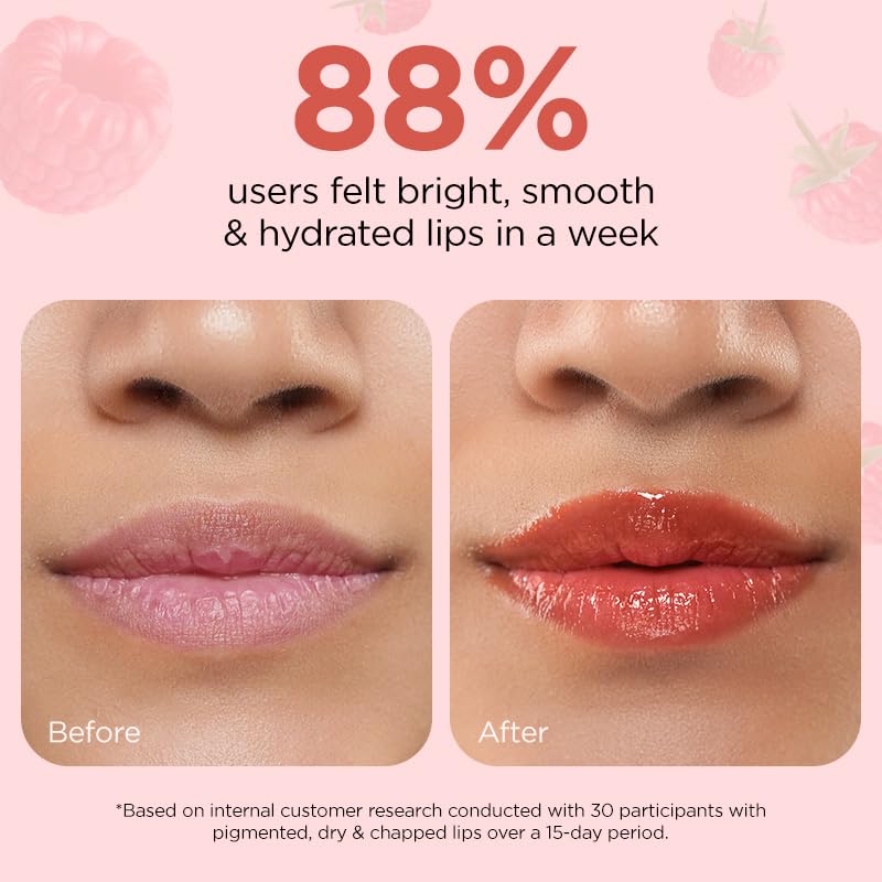 Bellavita Tinted Lip Balm | SPF 20 Protection | Fades Pigmentation and Brightens Lips | Gives upto 12 hours intense hydrateion | Dermatologically Tested | 10ml, Raspberry
