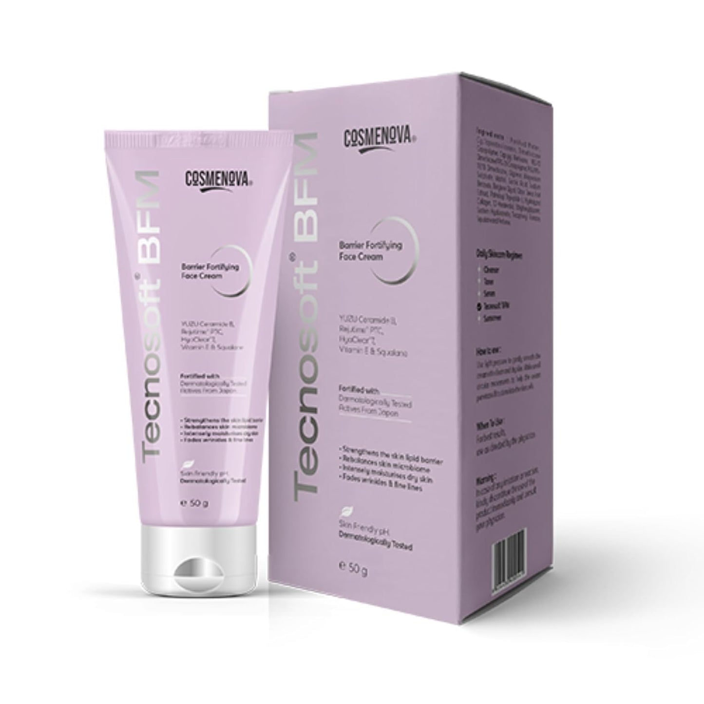 Dermashoap Tecnosoft BFM Face Cream â€“ Strengthens Skin Lipid Barrier, Rebalances Microbiome, Deeply Moisturizes Dry Skin, Reduces Wrinkles And Fine Lines â€“ 50gm