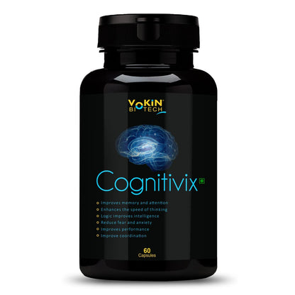 Vokin Biotech Cognitivix -Unique Brain activation Ginkgo Biloba With Ginseng extract 60 Veg capsule
