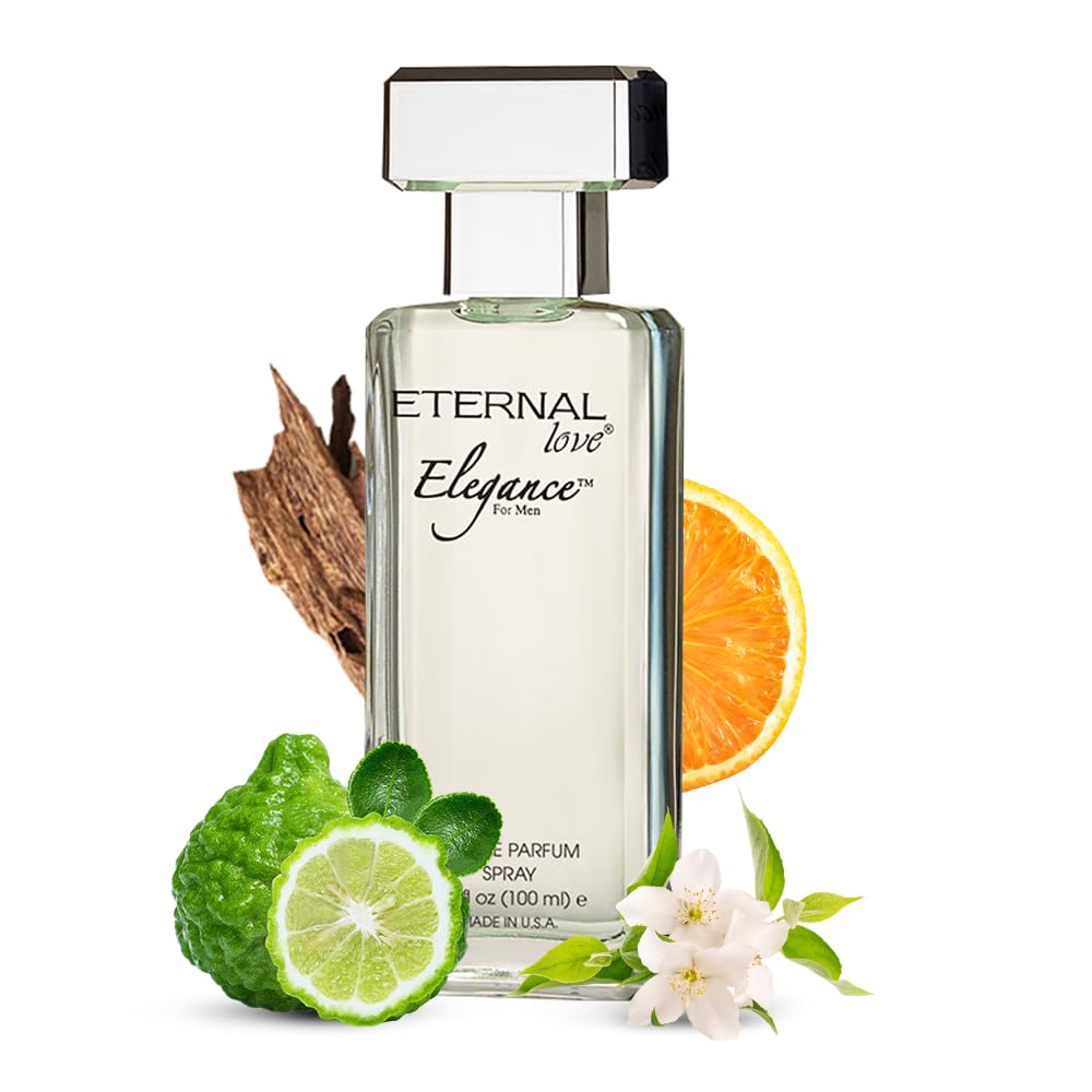 Eternal Love Elegance Eau de Parfum for Men | Timeless & Sophisticated Fragrance | Fresh Citrus, Floral & Woody Notes | Long-Lasting Scent for Men | Perfect for Special Occasions | 100ml