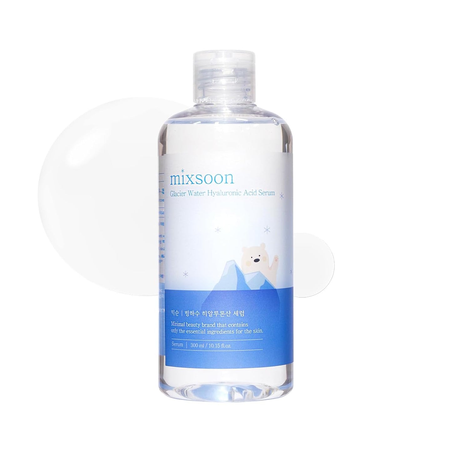 Mixsoon Glacier Water Hyaluronic Acid Serum â€“ Deep Hydration for Dry Skin 300ml